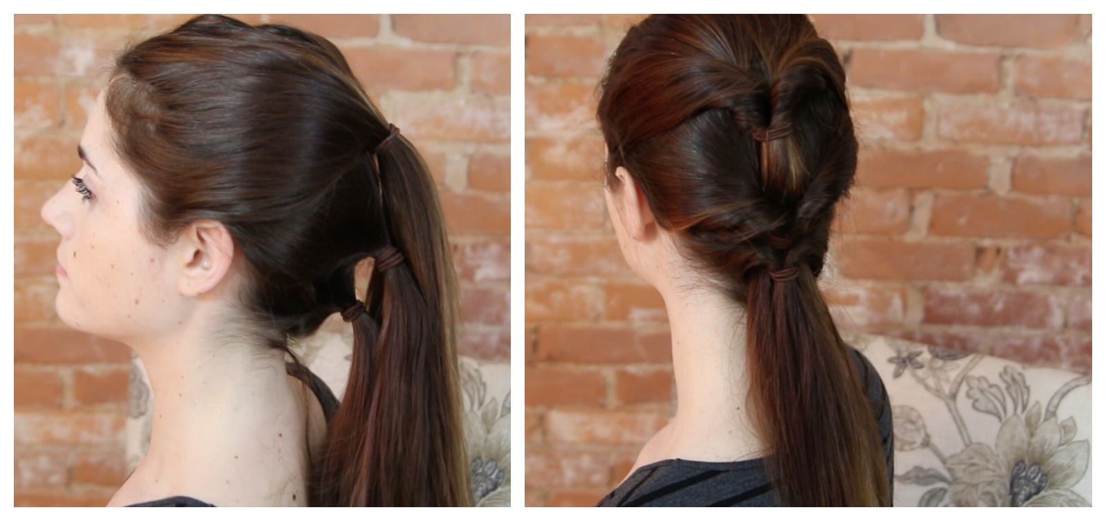 Different Ponytail Style -Twisted Ponytail 