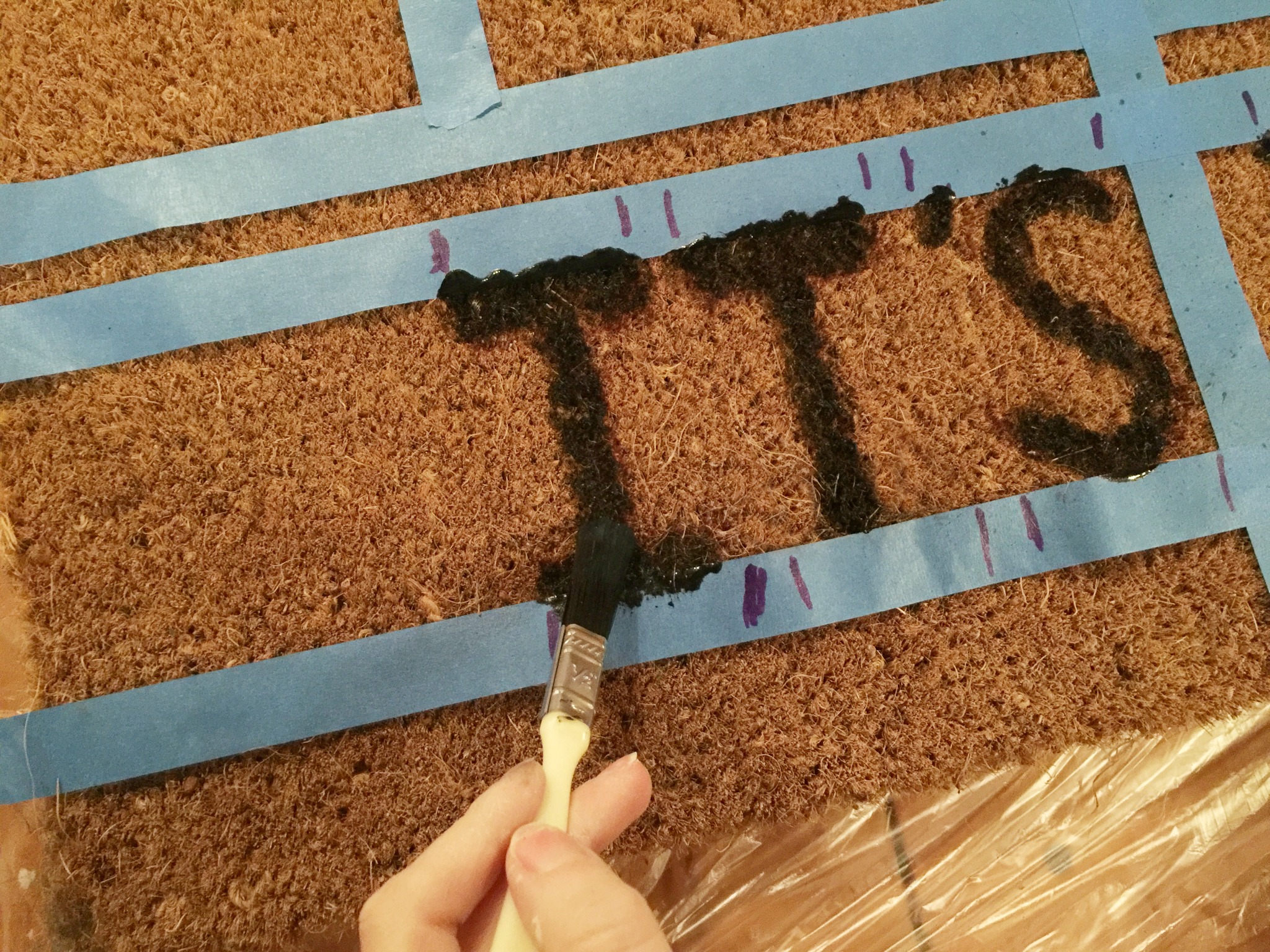 How to make a DIY doormat