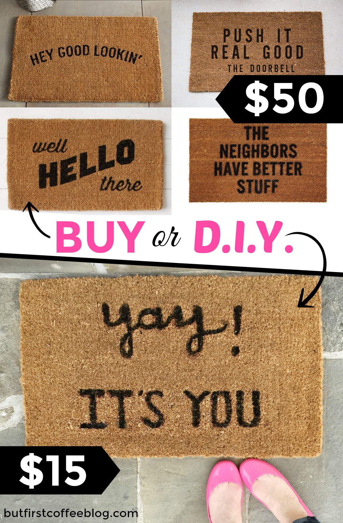 buy or diy doormat | How to make a DIY doormat
