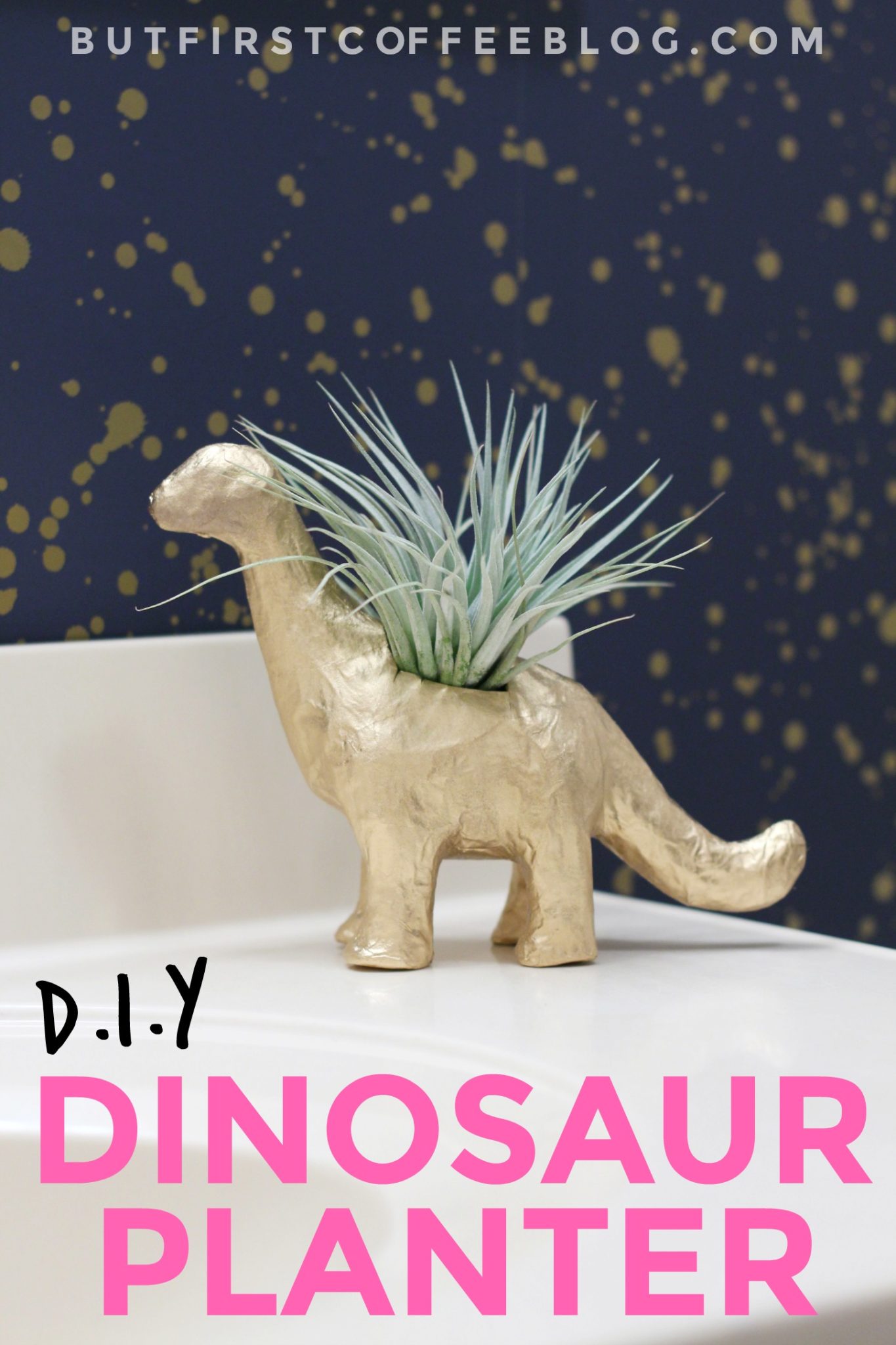 DIY Dinosaur Planter | How to Make an Animal Planter