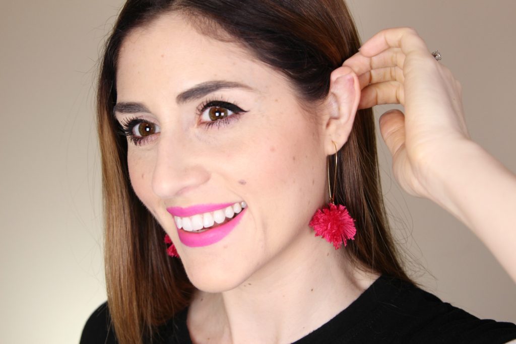 DIY Pom Pom Earrings | How to Make fun pompom earrings