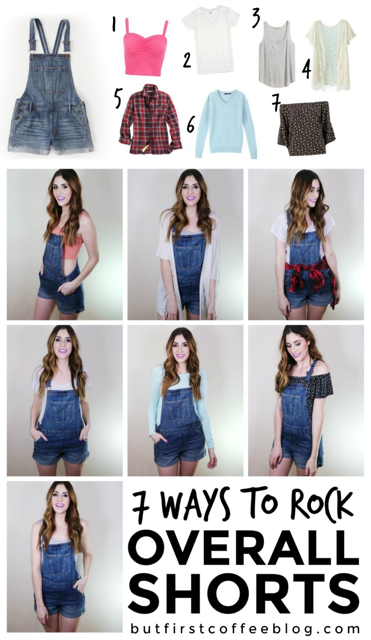 How to Wear Overall Shorts | 7 Different Ways