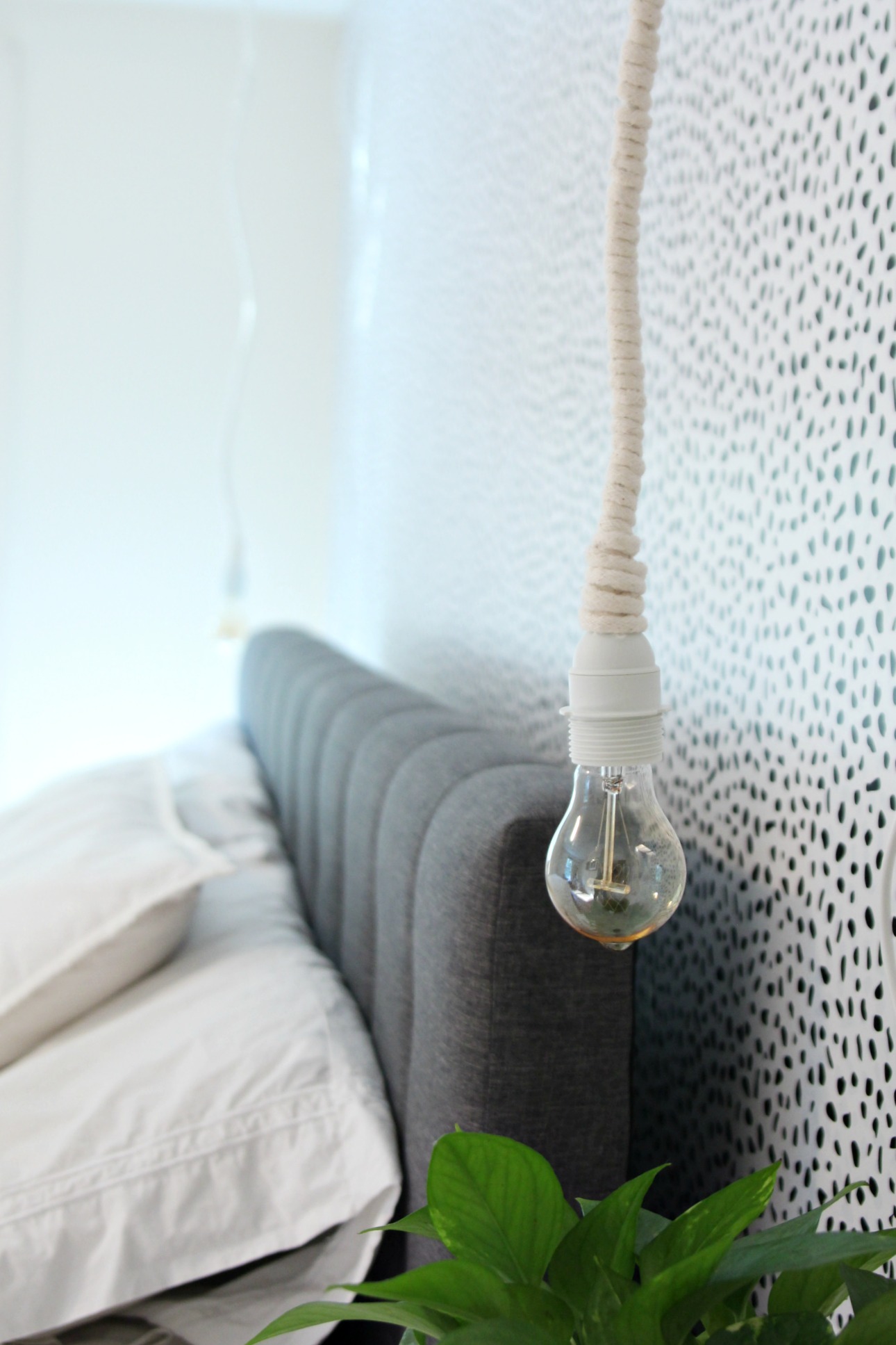 How to Make the DIY Hanging Rope Lights/ Loop Line Lamps