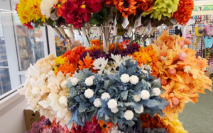 fall florals from dollar tree