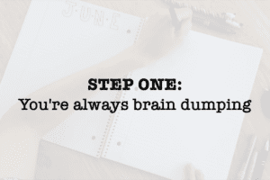 brain dump to do list