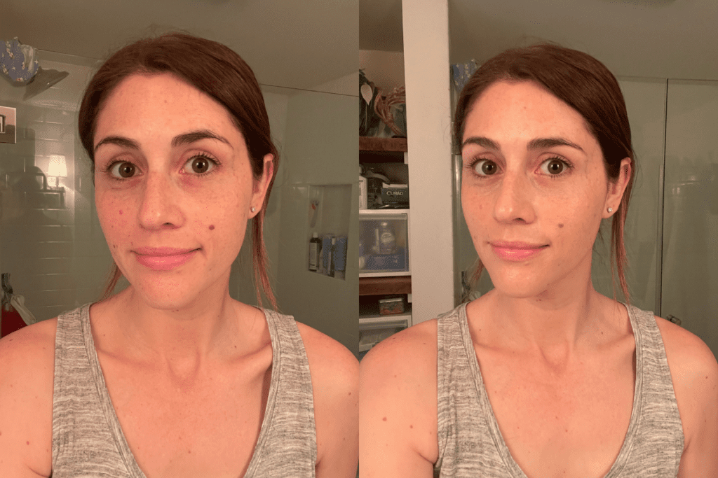 ilia tinted skin serum before and after
